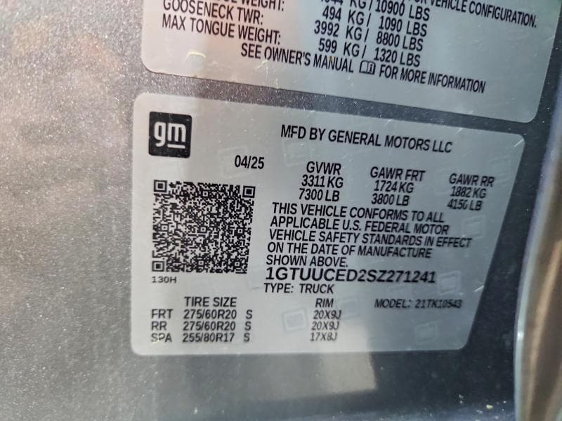 2025 GMC SIERRA K1500 ELEVATION 12