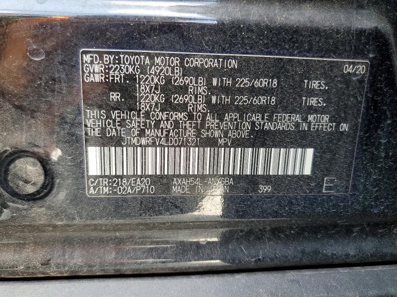 2020 TOYOTA RAV4 LIMITED LIMITED 13