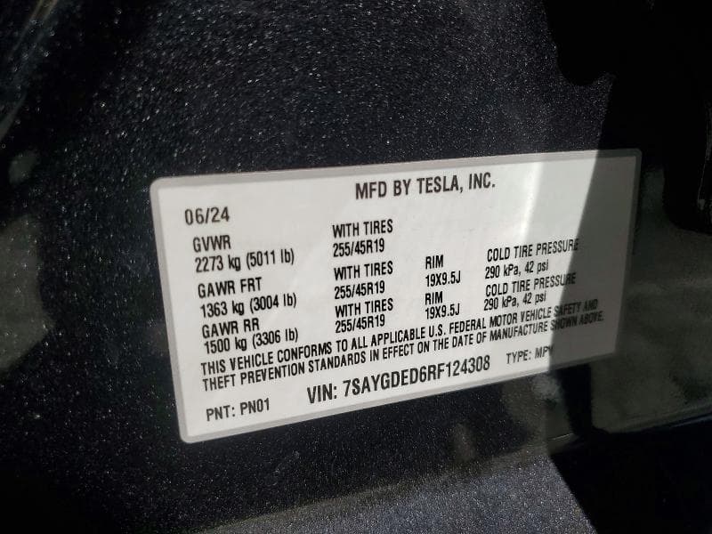 2024 TESLA MODEL Y 13