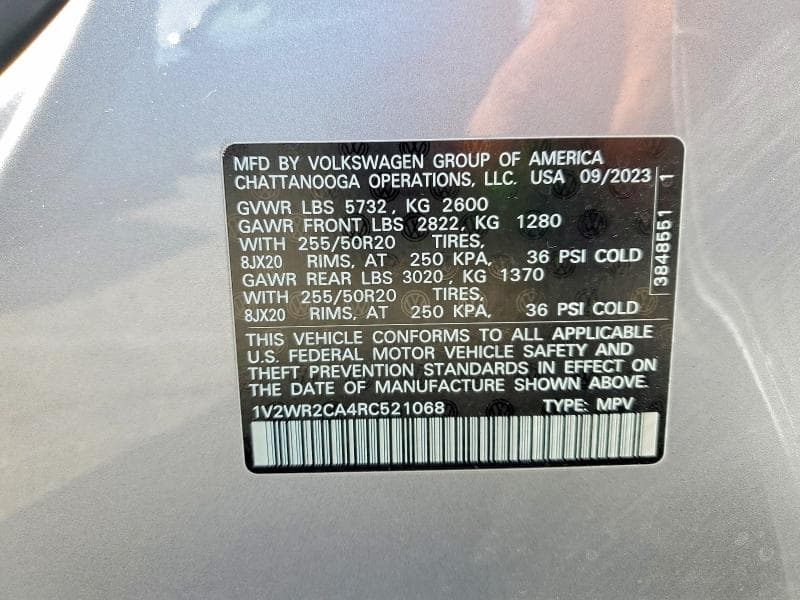 2024 VOLKSWAGEN ATLAS SE 14