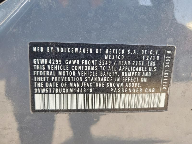 2019 VOLKSWAGEN JETTA GLI 12