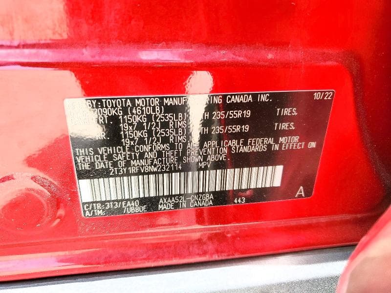 2022 TOYOTA RAV4 LIMITED 13