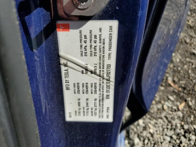 2018 TESLA MODEL 3 12