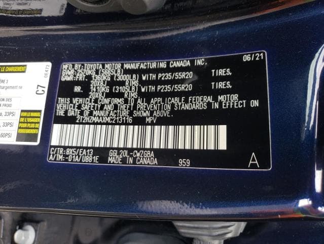 2021 LEXUS RX 350 350 13