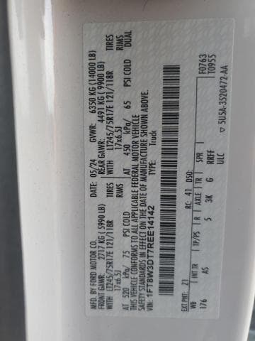 2024 FORD F350 SUPER DUTY SUPER DUTY 13