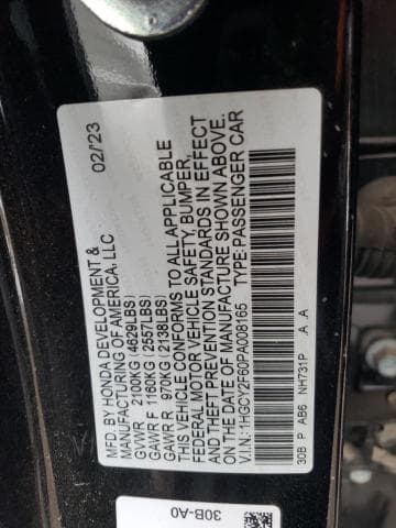 2023 HONDA ACCORD HYB 12