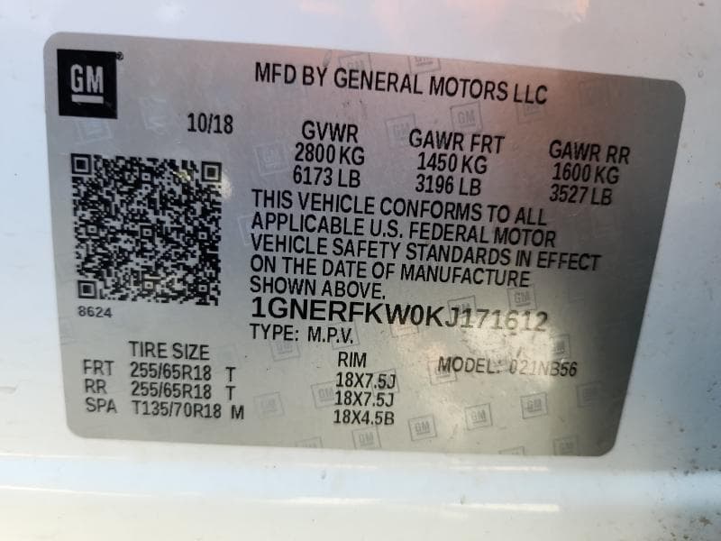 2019 CHEVROLET TRAVERSE LS LS 13