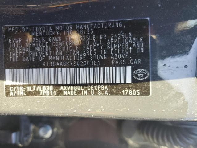 2025 TOYOTA CAMRY XSE XSE 13