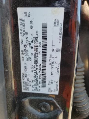 2018 FORD F150 SUPERCREW 12