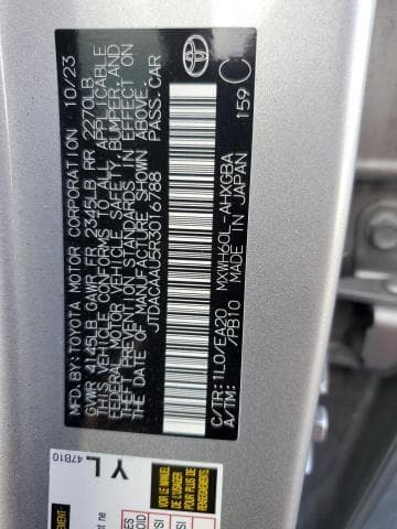 2024 TOYOTA PRIUS LE 12