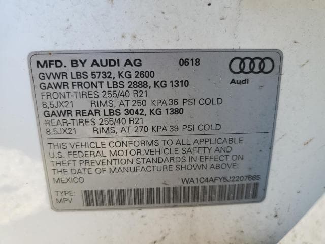 2018 AUDI SQ5 PRESTIGE 13