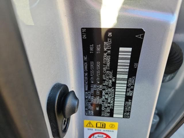 2016 LEXUS RX 350 BASE 350 BASE 13
