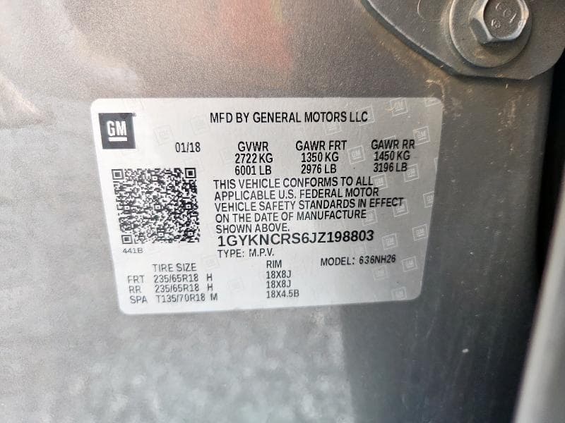 2018 CADILLAC XT5 LUXURY 13