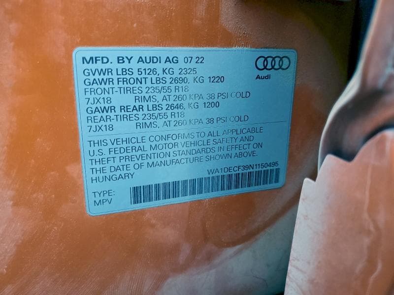 2022 AUDI Q3 PREMIUM S LINE 45 PREMIUM S LINE 45 14