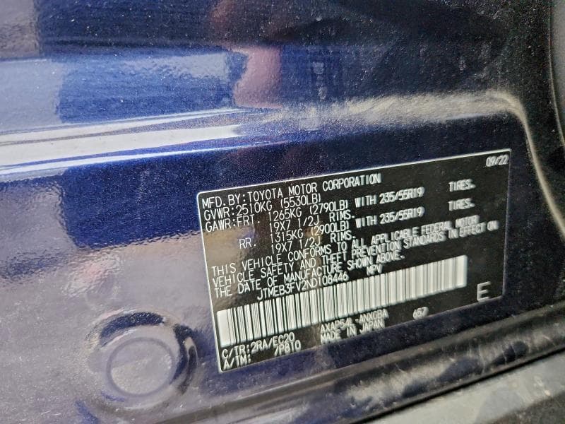 2022 TOYOTA RAV4 PRIME XSE 13