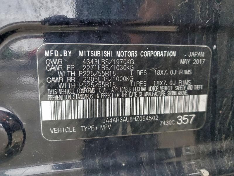 2017 MITSUBISHI OUTLANDER SPORT ES 12