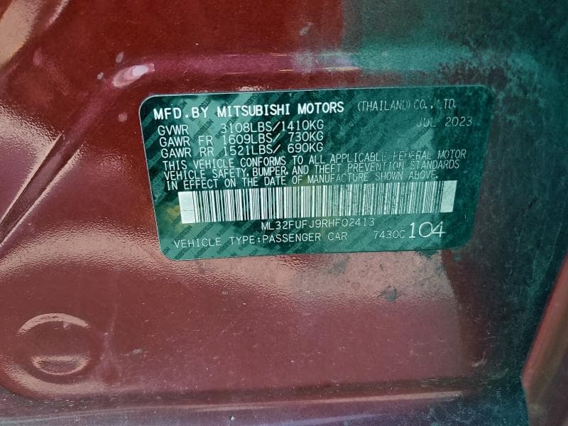 2024 MITSUBISHI MIRAGE G4 ES 12