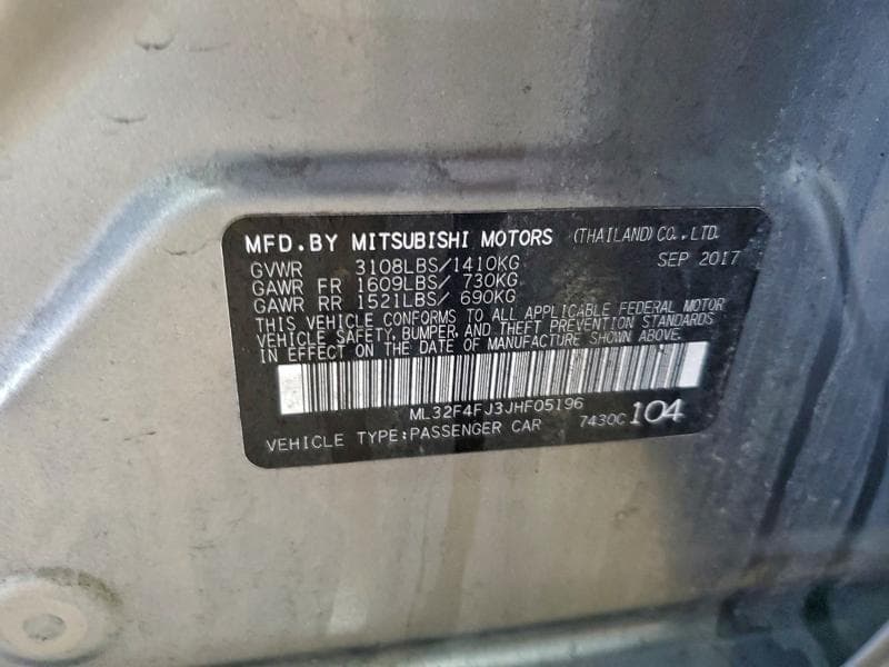2018 MITSUBISHI MIRAGE G4 SE 12