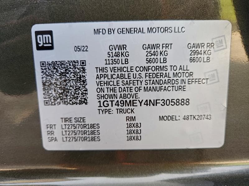 2022 GMC SIERRA K2500 SLE 12