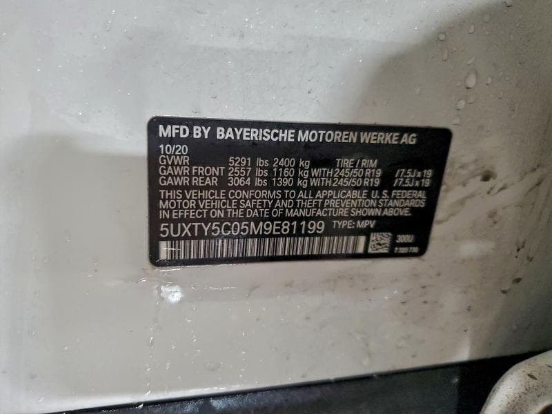 2021 BMW X3 XDRIVE30I 12
