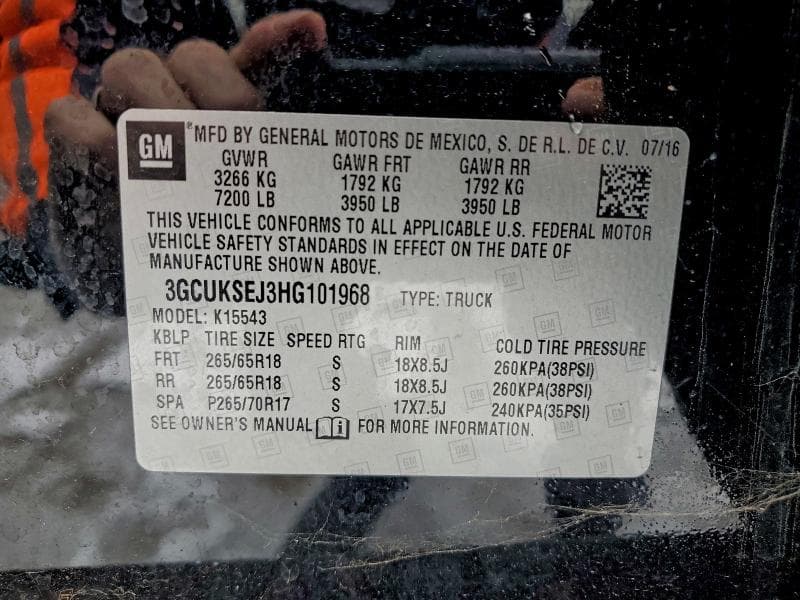 2017 CHEVROLET SILVERADO K1500 LTZ 12