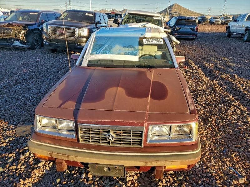 1986 DODGE 600 5