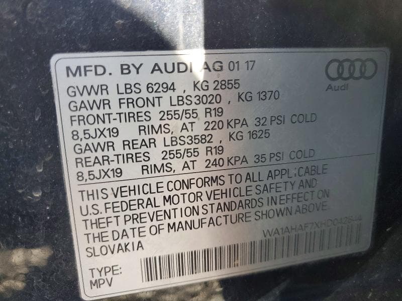 2017 AUDI Q7 PREMIUM 13