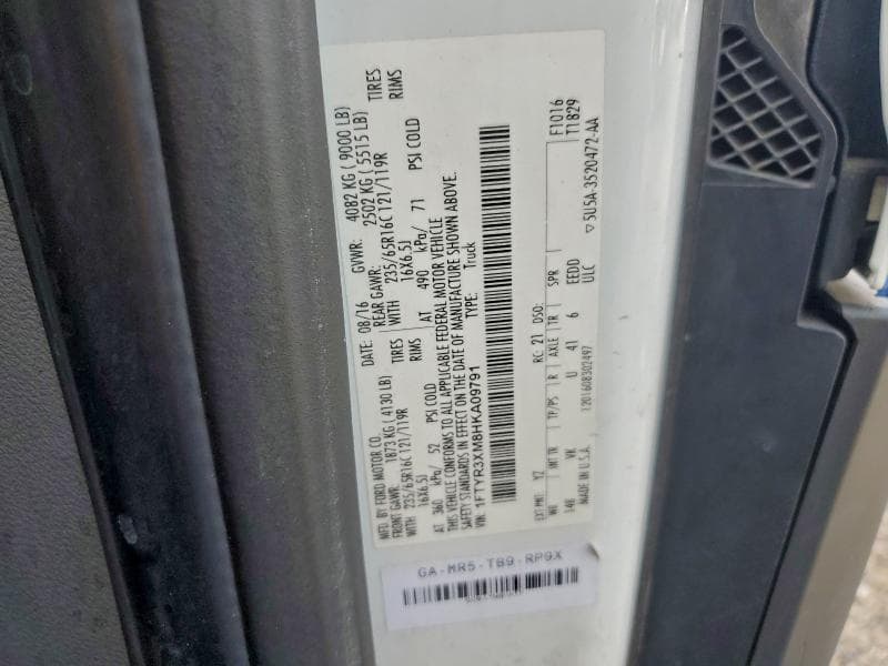 2017 FORD TRANSIT T-250 13