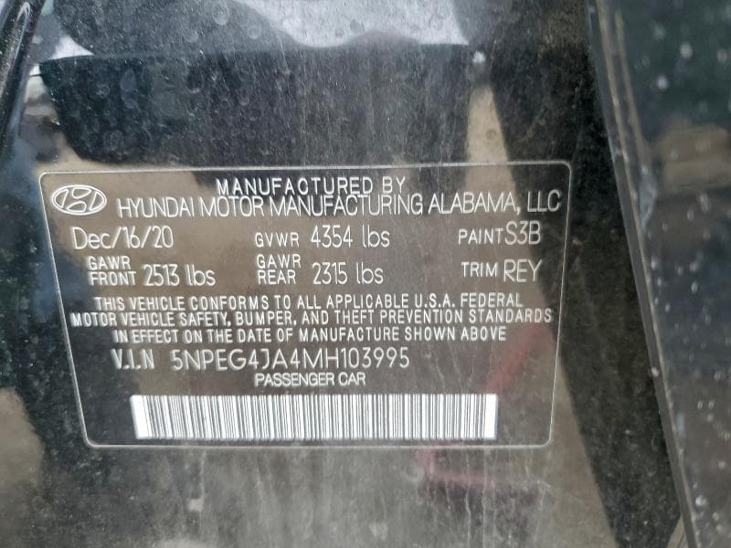 2021 HYUNDAI SONATA SE SE 12
