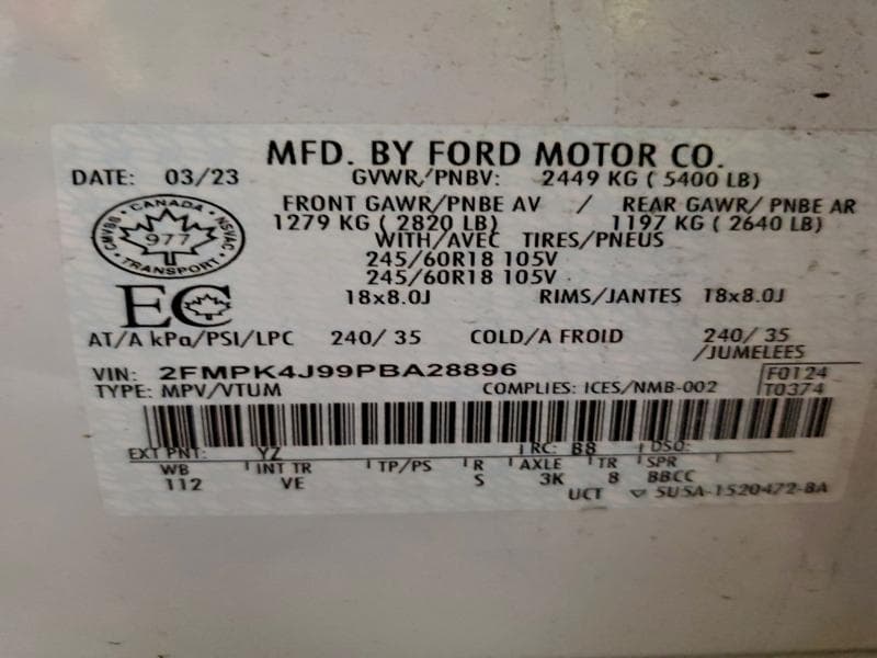 2023 FORD EDGE SEL 13