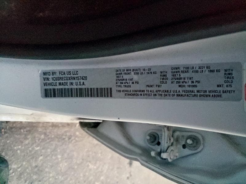 2024 RAM 1500 TRADESMAN TRADESMAN 12