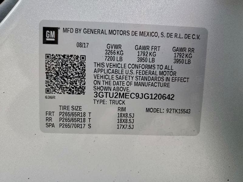 2018 GMC SIERRA K1500 SLE 13