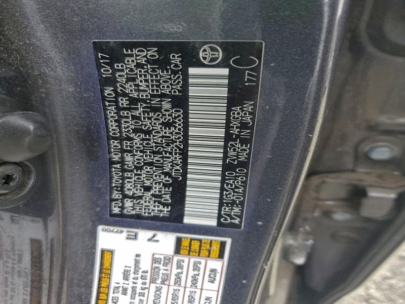 2017 TOYOTA PRIUS PRIME 13