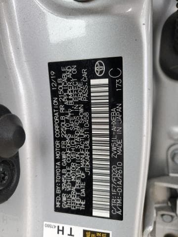 2020 TOYOTA PRIUS L L 14