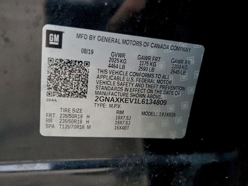 2020 CHEVROLET EQUINOX LT 13