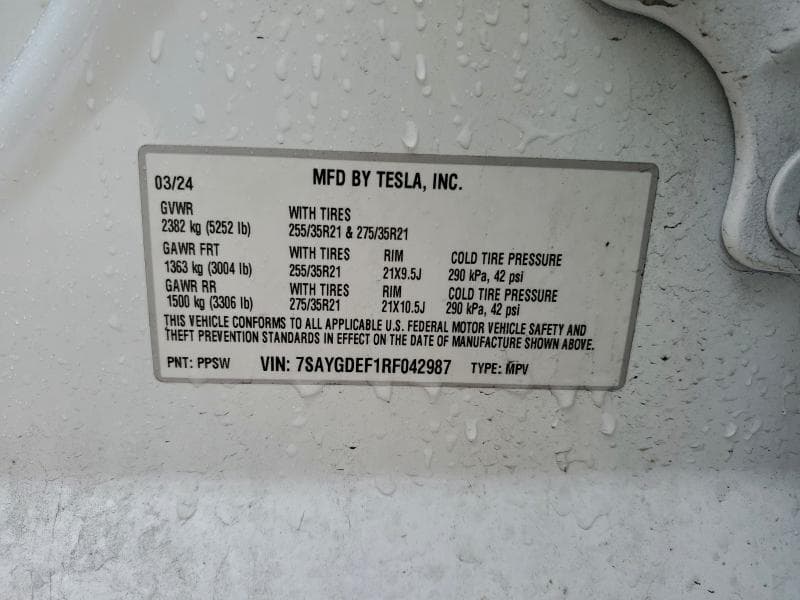 2024 TESLA MODEL Y 12
