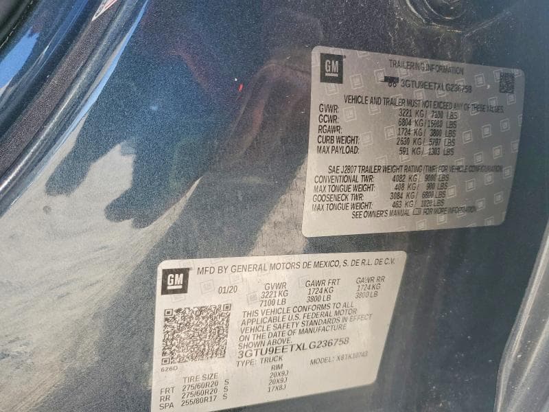 2020 GMC SIERRA K1500 AT4 14