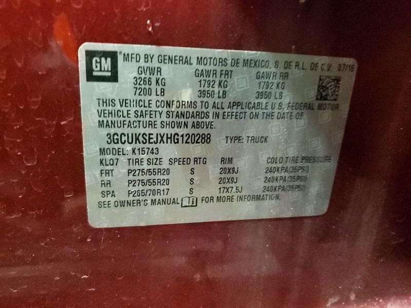 2017 CHEVROLET SILVERADO K1500 LTZ K1500 LTZ 13