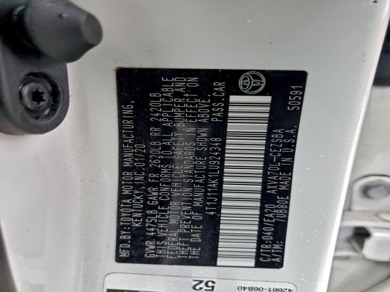 2020 TOYOTA CAMRY SE SE 12