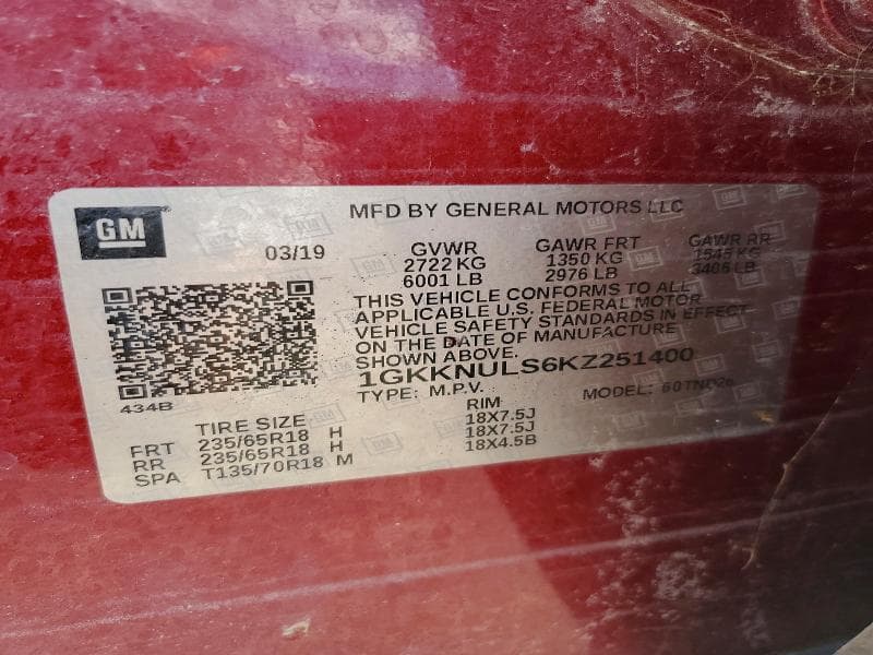 2019 GMC ACADIA SLT-1 SLT-1 13