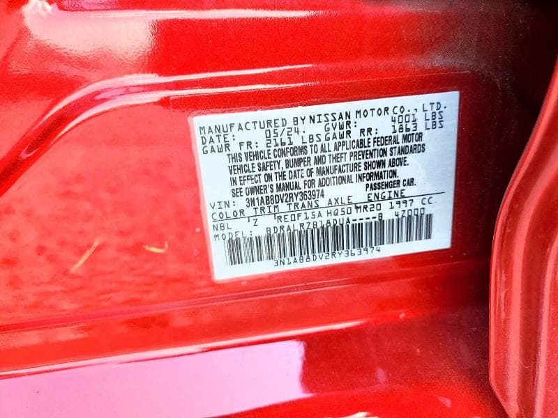 2024 NISSAN SENTRA SR 12