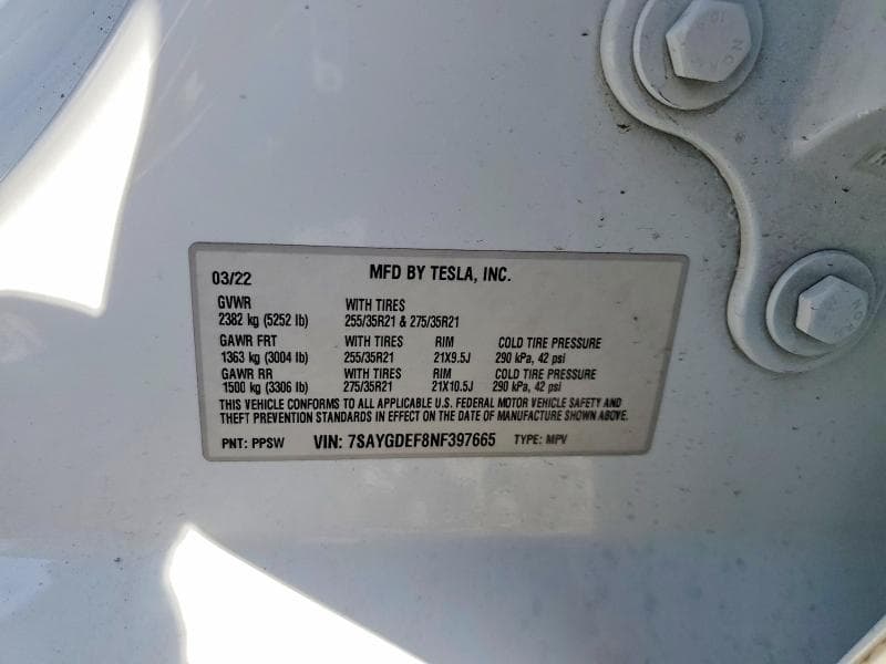 2022 TESLA MODEL Y 12