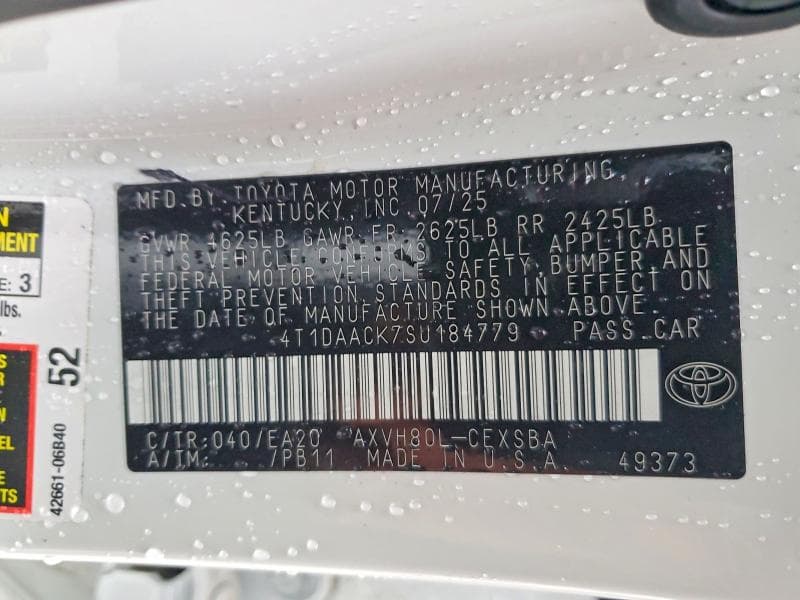 2025 TOYOTA CAMRY 12