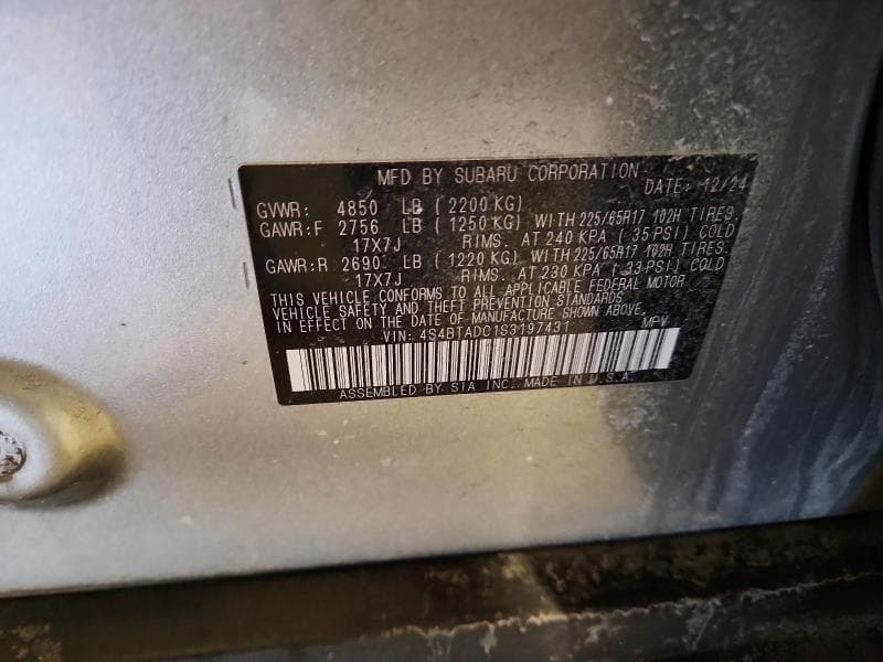 2025 SUBARU OUTBACK PREMIUM PREMIUM 14