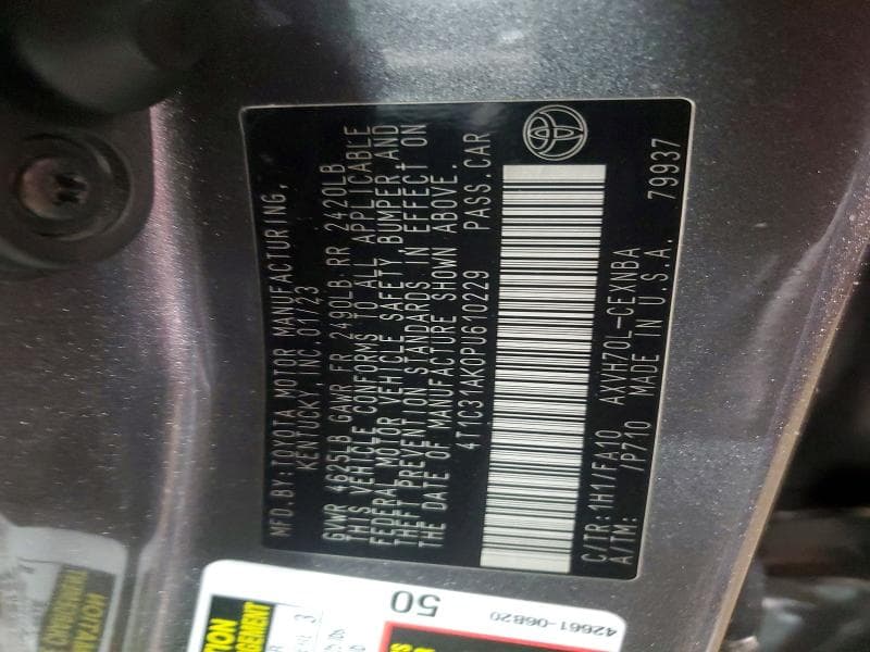 2023 TOYOTA CAMRY 12