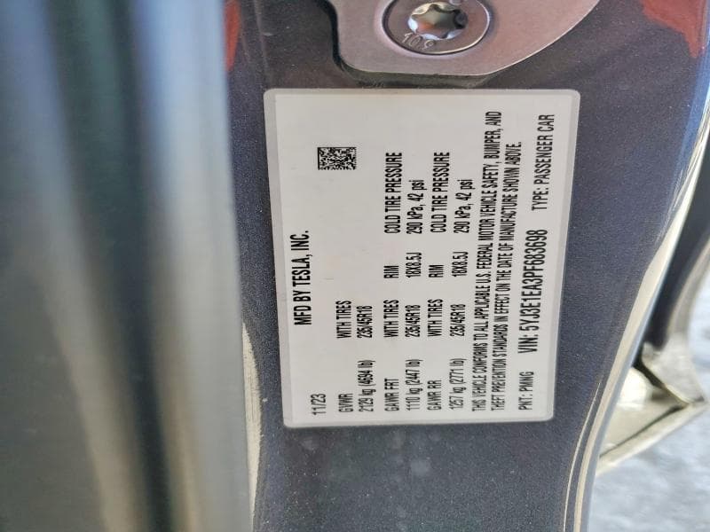 2023 TESLA MODEL 3 12