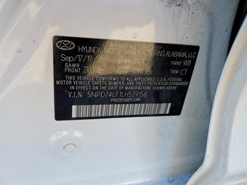 2020 HYUNDAI ELANTRA SE SE 12