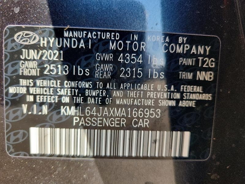2021 HYUNDAI SONATA SEL 12