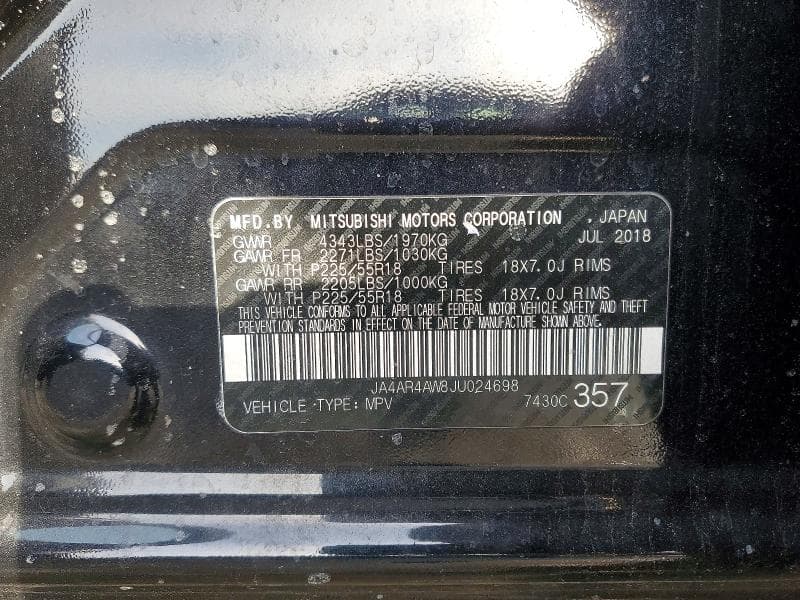 2018 MITSUBISHI OUTLANDER SPORT SEL 12