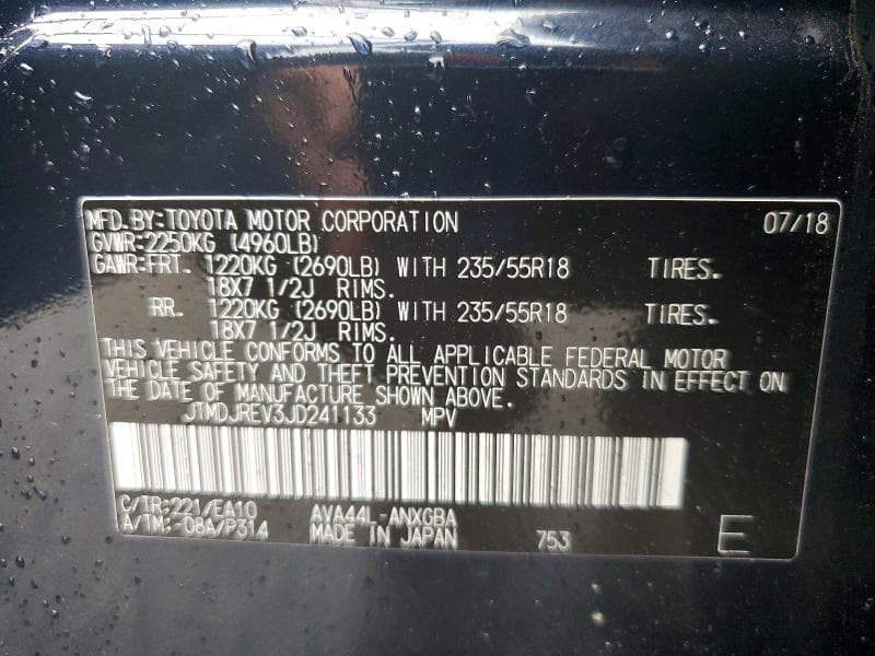 2018 TOYOTA RAV4 HV LIMITED LIMITED 13